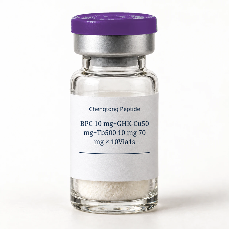 BPC 10 mg+GHK-Cu50 mg+TB-500 10 mg 70 mg × 10Via1s