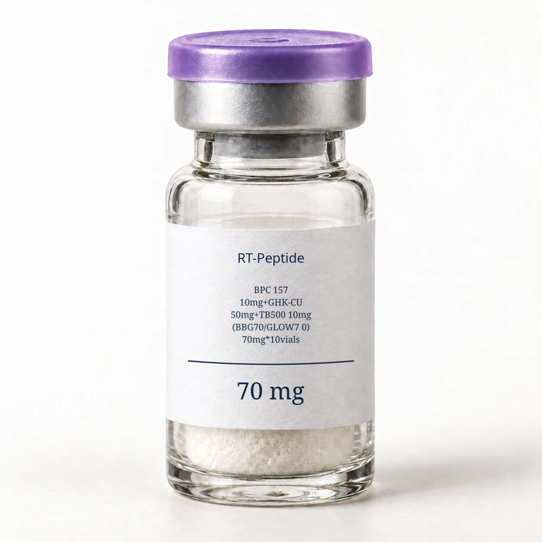 BPC-157 10mg+GHK-Cu 50mg+TB-500 10mg (BBG70/GLOW7 0) 70mg