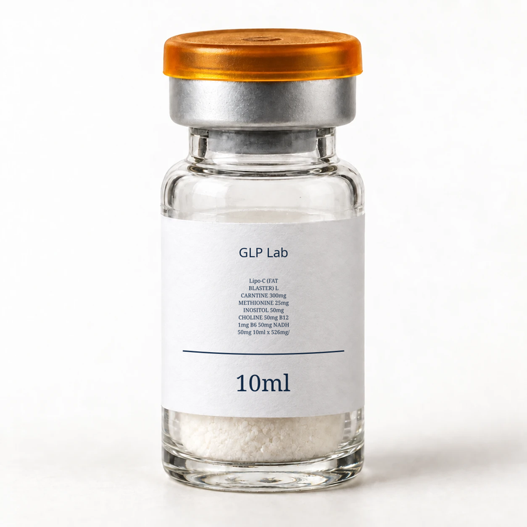 Lipo-C (FAT BLASTER) L CARNTINE 300mg METHIONINE 25mg INOSITOL 50mg CHOLINE 50mg B12 1mg B6 50mg NADH 50mg 10ml x 526mg/ml/vial